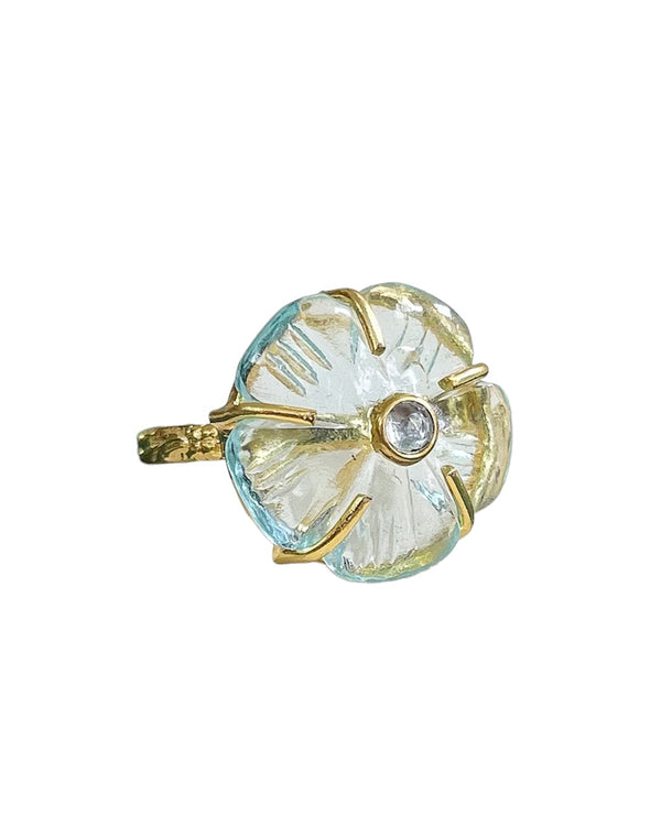 aqua cocktail ring
